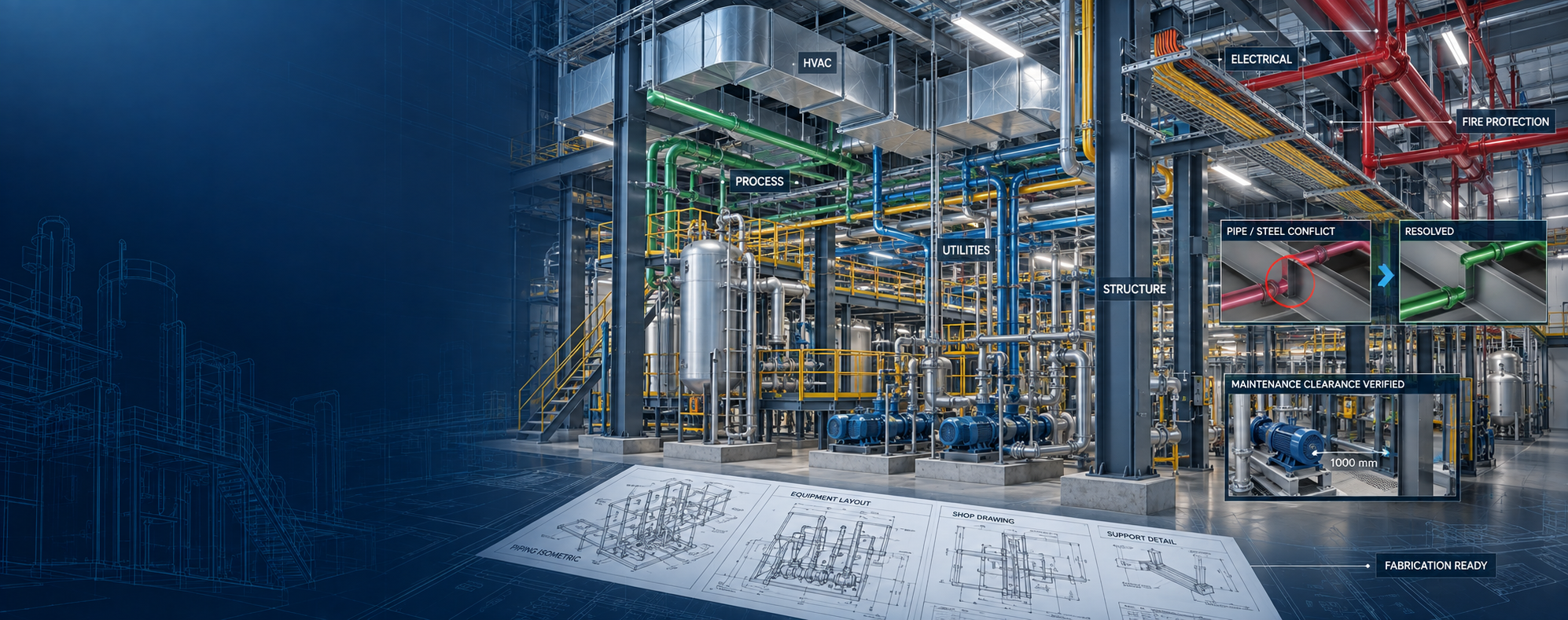 Life sciences laboratory BIM MEPF coordination